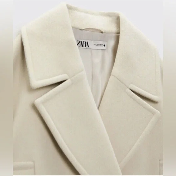 FIRM PRICE Zara cream coat - Picture 4 of 4